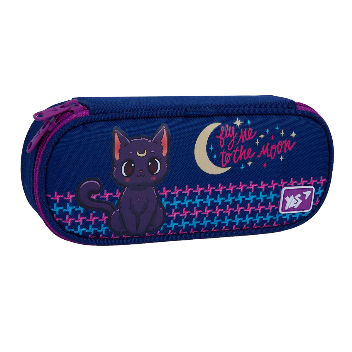 Пенал м'який YES PH-30 Cat with the Moon 22х9х5 см Різнокольоровий (533696)