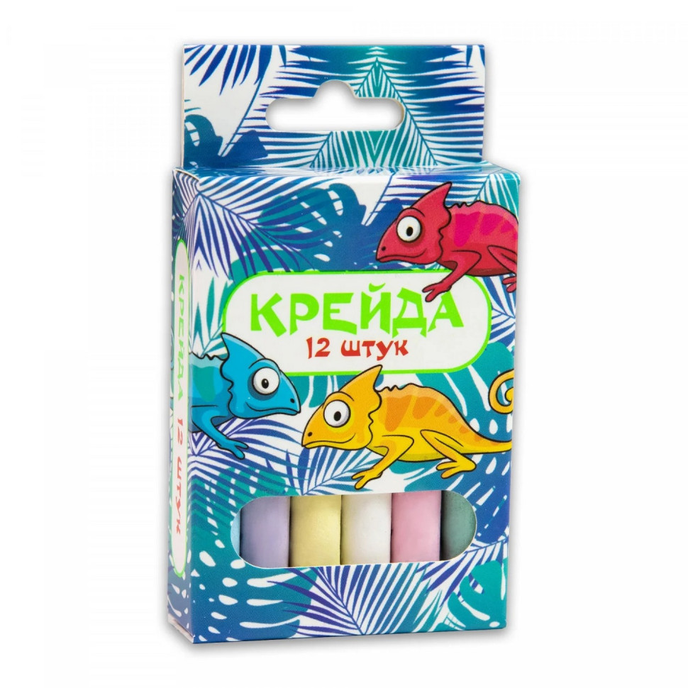 Крейда Маленька кругла Strateg 50106 12 штук різнокольорова