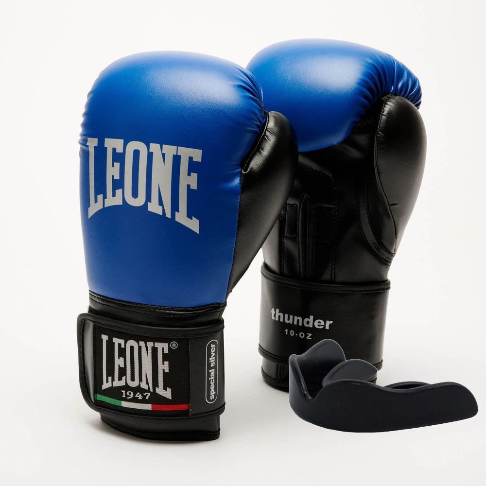 Боксерські рукавички Leone GN383 Thunder Blue 8 унцій (GN383_Blue_8oz)