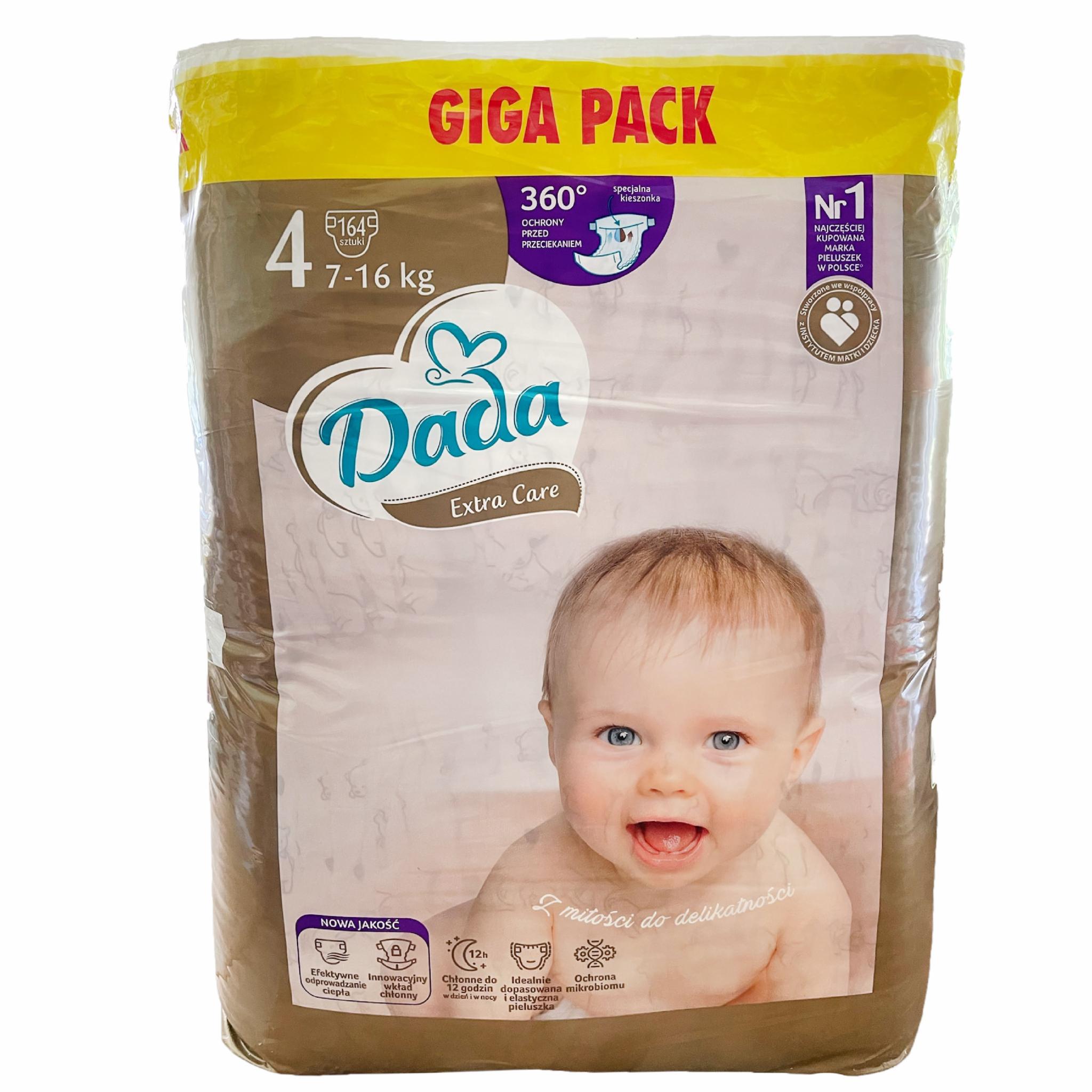 Підгузки Dada Extra Care 4 Maxi 7-16 кг 164 шт (105500035)