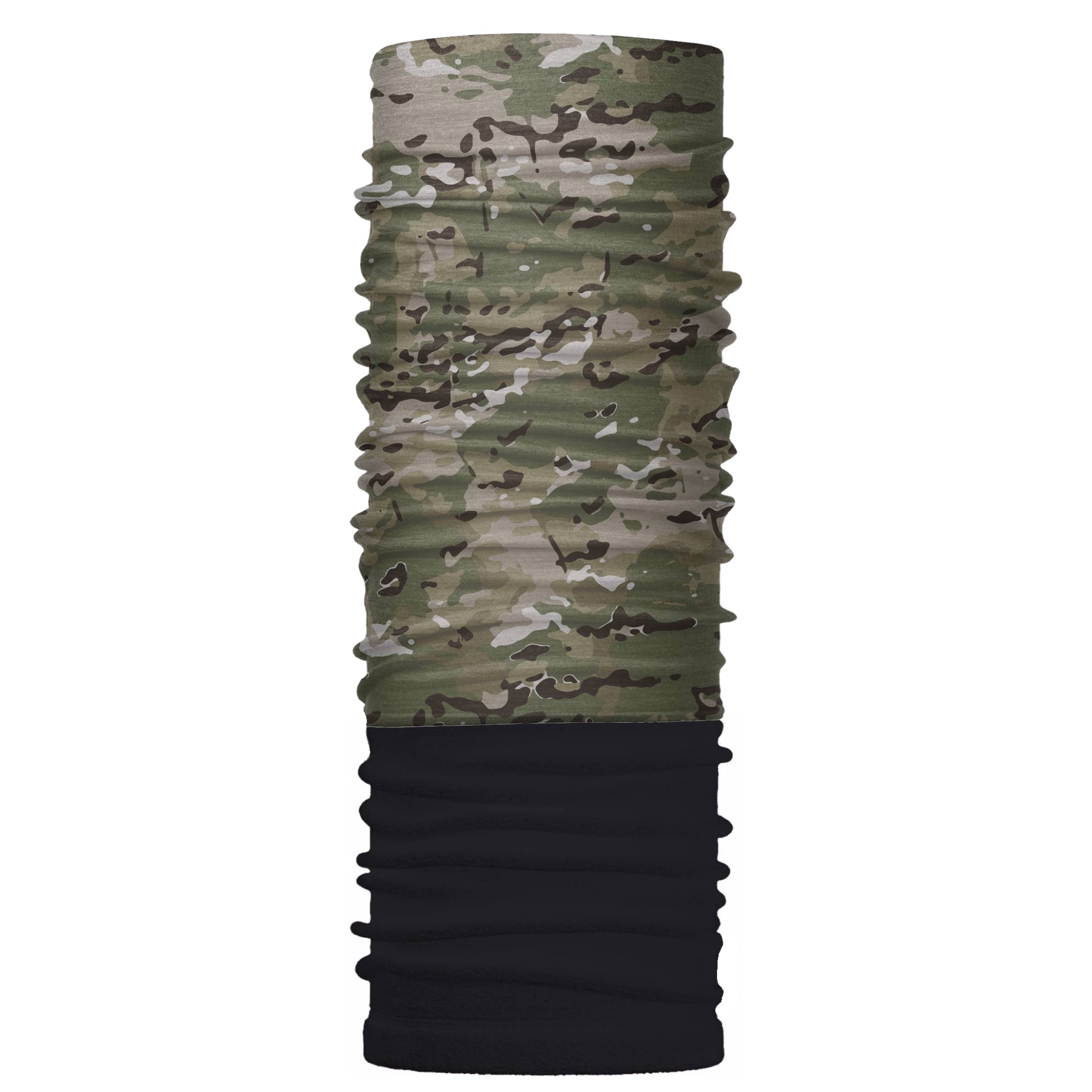 Зимовий бафф Бандана-трансформер з флісом Камуфляж Мультикам 24х70 см (ZBT-2F-112)