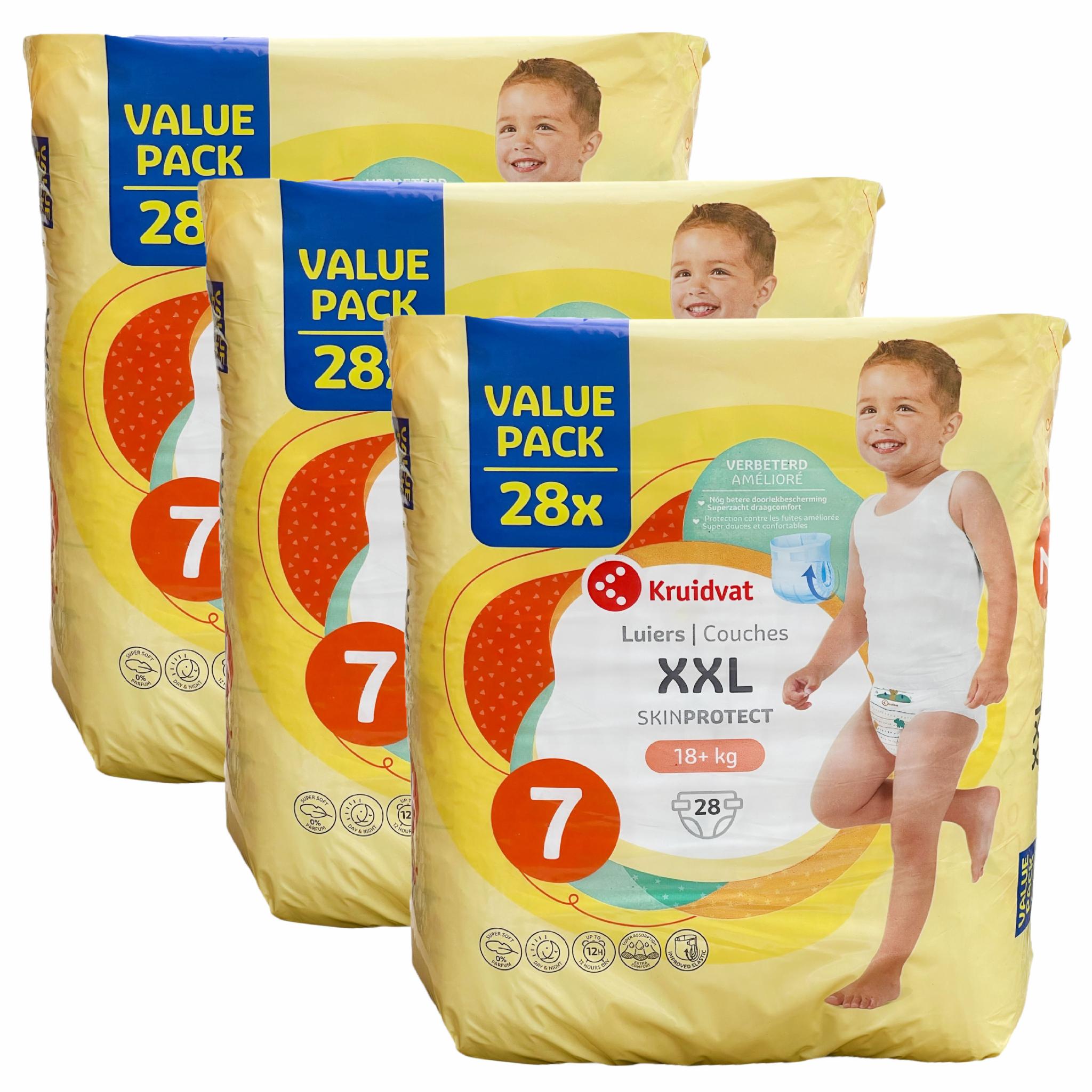 Підгузники Kruidvat XXL 7 18+ кг 84 шт (108733047)