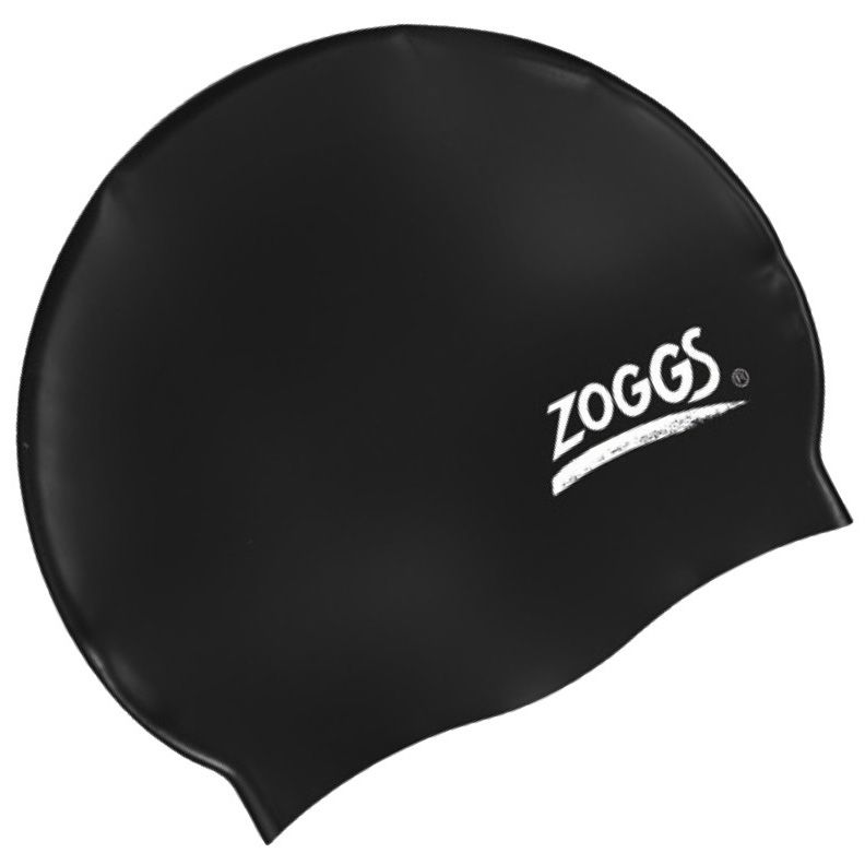 Шапочка для плавання Zoggs Silicone Cap Чорний One Size (1000-300771)