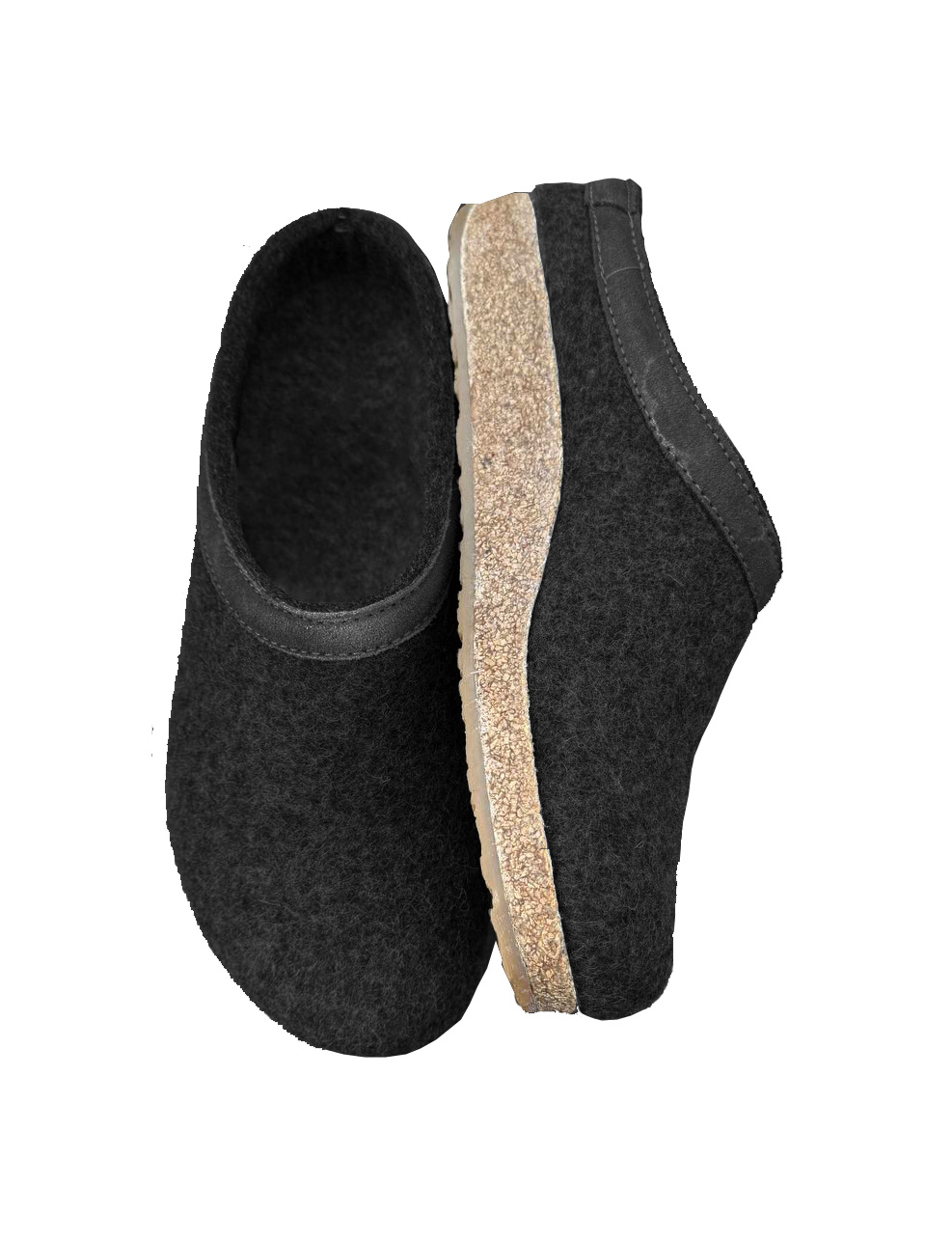 Тапки з натурального войлоку Haflinger 42 Чорний (600871-42)
