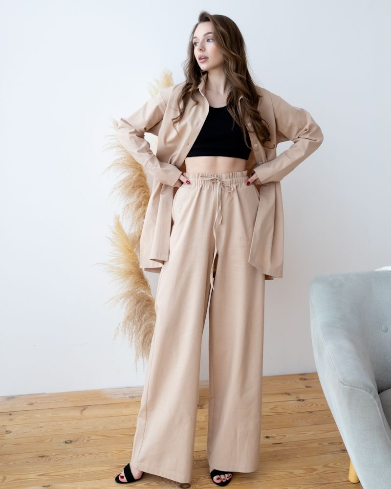 Костюм жіночий Модельер 8373 44 Бежевий (12133)