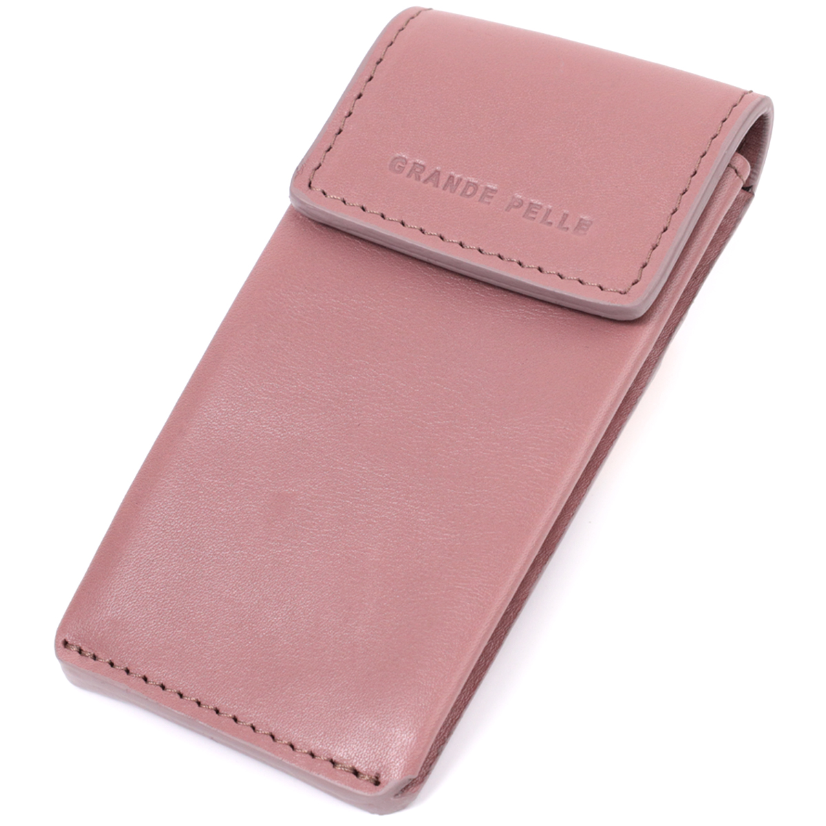 Жіноча незвичайна ключниця у вигляді футляра з натуральної шкіри Grande Pelle 22571 Бежевий