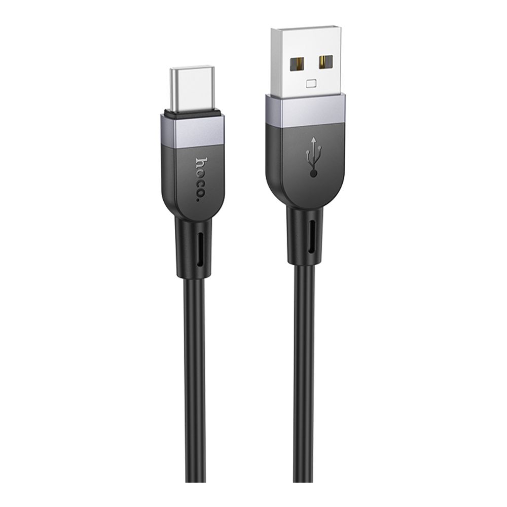 Кабель для зарядки и передачи данных Hoco X109 Silicone USB Type-C 3A 2m Black (35931_3605838)