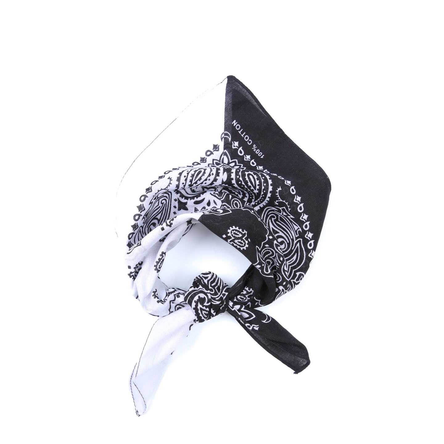 Хустка-бандану жіноча LuckyLOOK Шатійон 50x50 см Чорно-білий 804-548