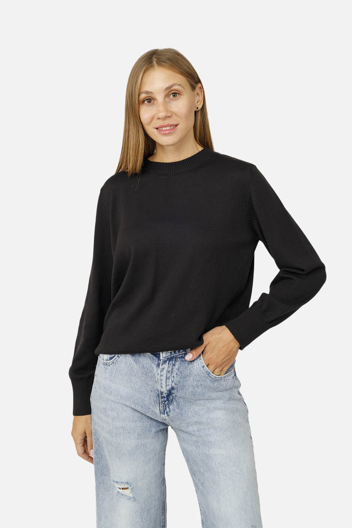 Жіночий джемпер Yuki XL Чорний ЦБ-00255881 (SKT001008678)