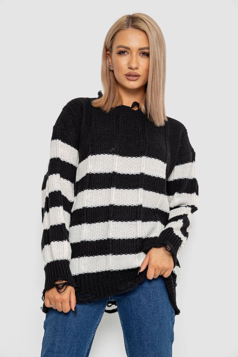 Светр жіночий AGER Чорно-білий 244RA111 S-L (112754_823715)