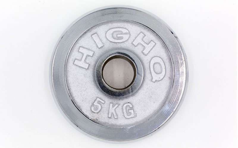 Млинці диски хромовані HIGHQ SPORT ТА-1802 5кг Хром