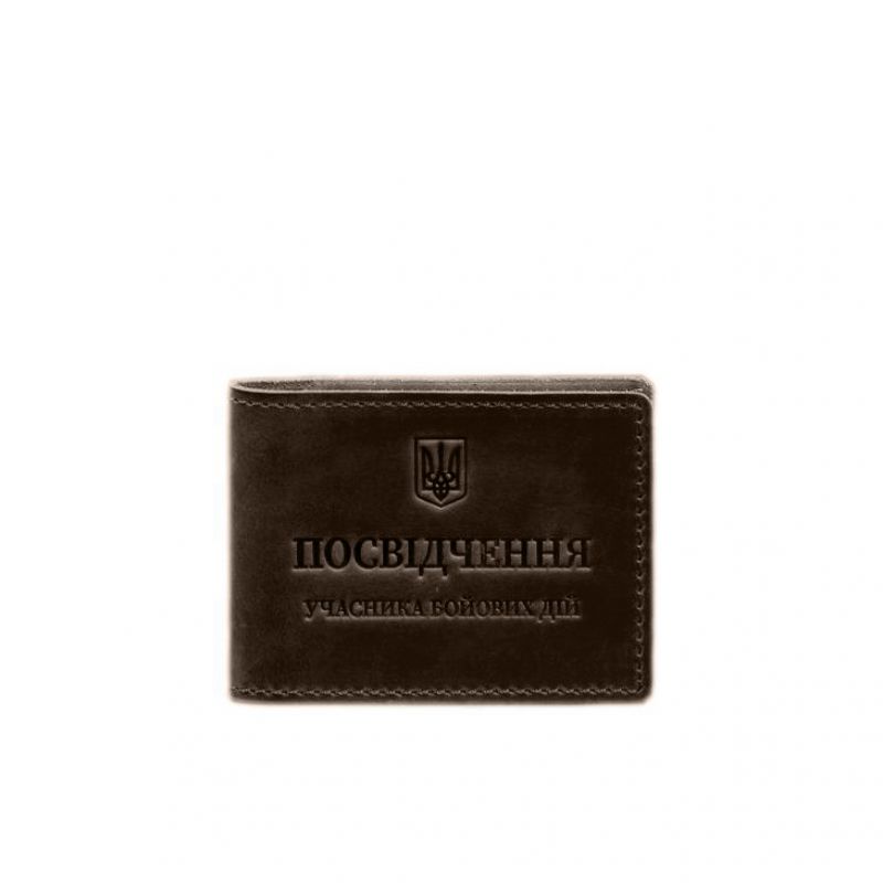 Обкладинка для посвідчення BlankNote УБД темно-коричнева Crazy Horse