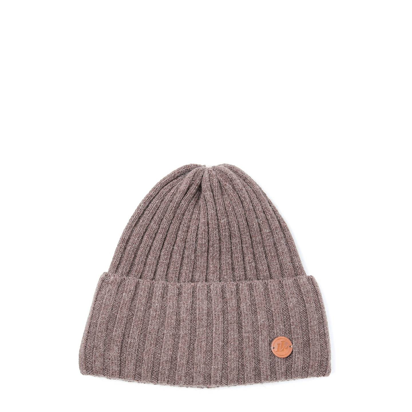 Шапка біні жіноча LuckyLOOK Lammy One Size Коричневий 320-468