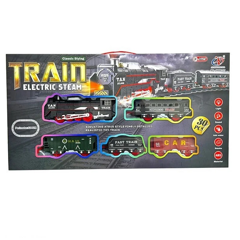 Залізниця Yufeng Train Electric Steam 31 елемент Різнокольоровий (164948)