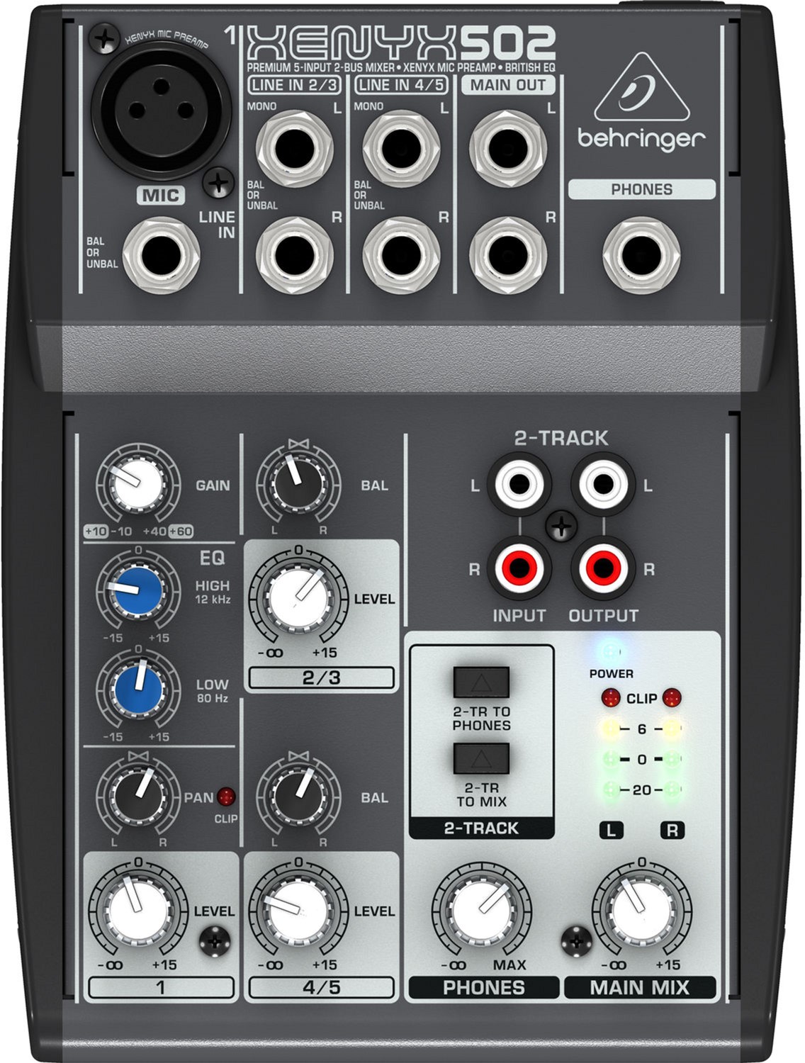 Мікшерний пульт Behringer Xenyx 502 Black (PL00970)