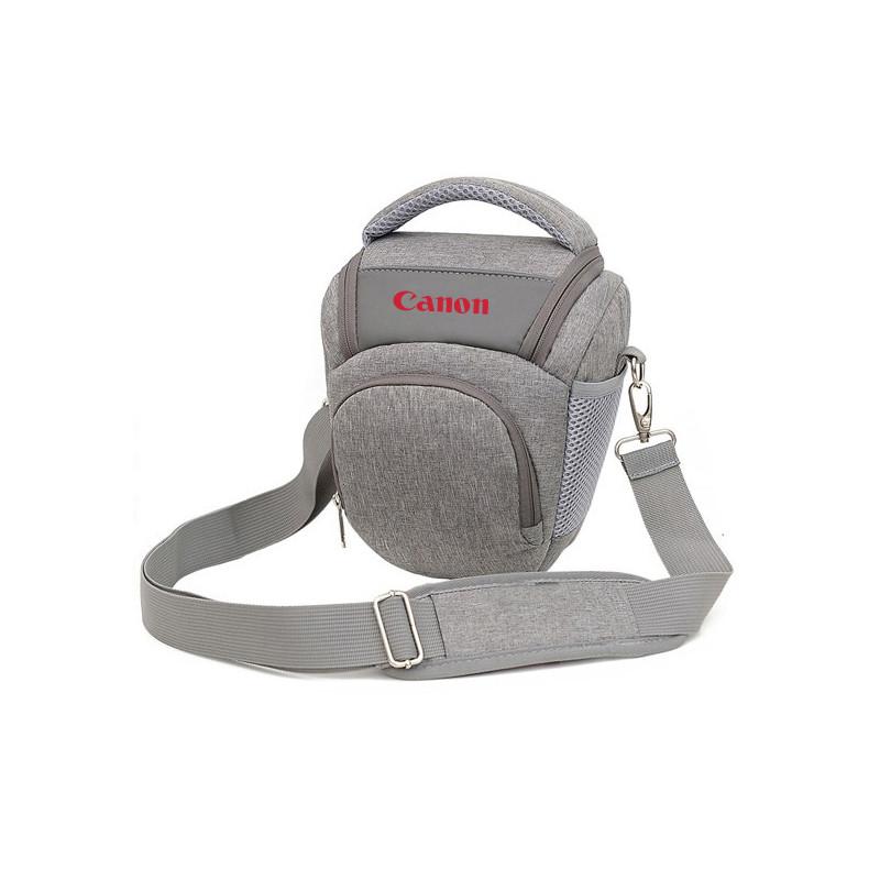 Сумка-трикутна для дзеркального фотоапарата Canon з ременем і дощовиком 20х19х14 см Сірий (IBF079S1)