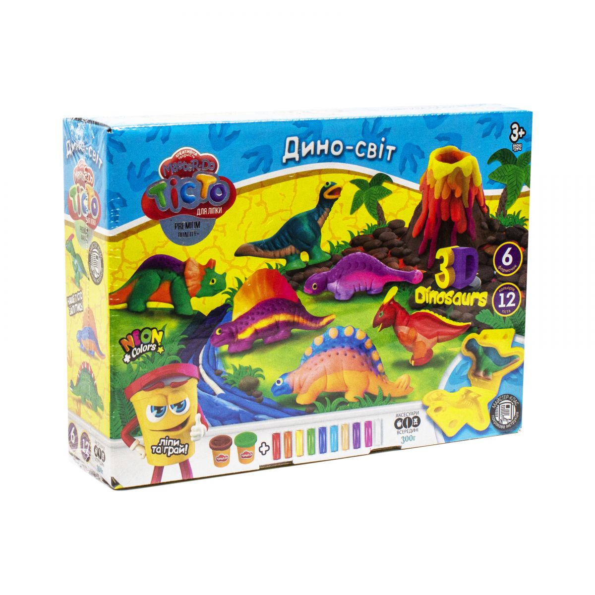 Тісто для ліплення Master-Do Дино-світ Dankotoys (TMD-10-04U)