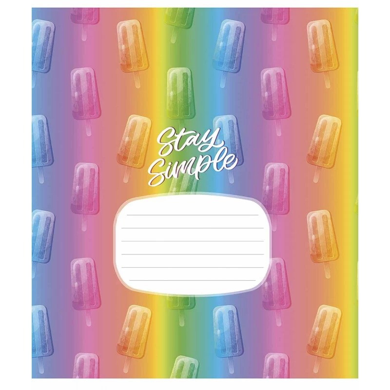 Зошит учнівський Crazy rainbow Школярик 024-3217L-4 в лінію 24 аркушів