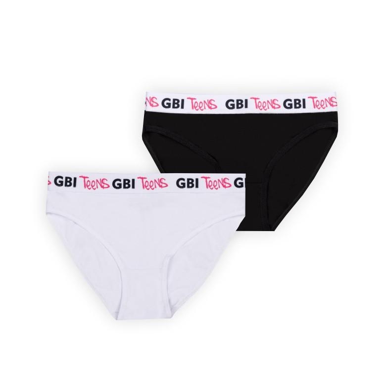 Труси для дівчинки GBI Teens TRDT-24-2 2 шт 170 Біло-чорний (14096)