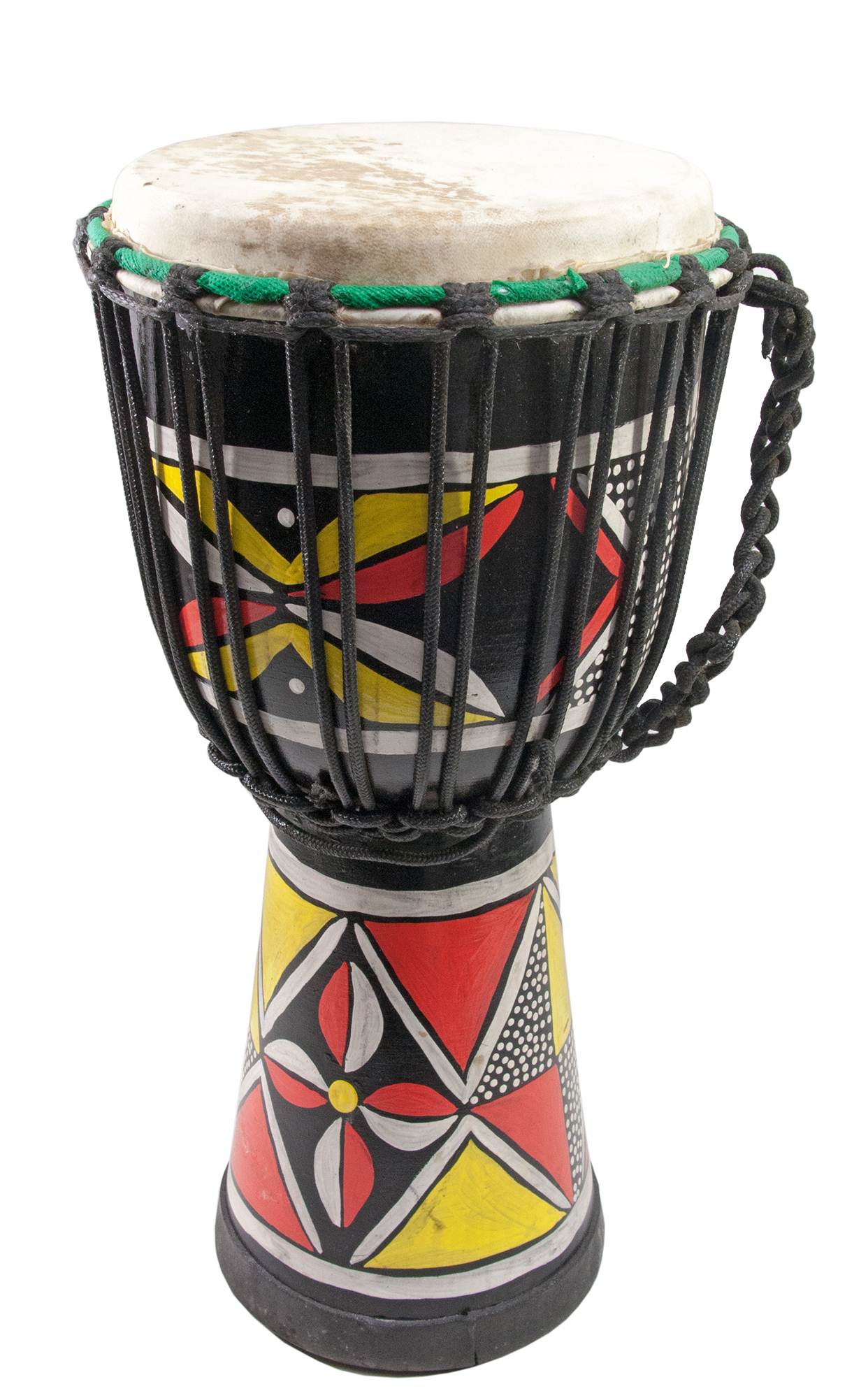 Барабан Джембе Розписний Дерево З Шкірою (40Х20Х20 Див) 30603