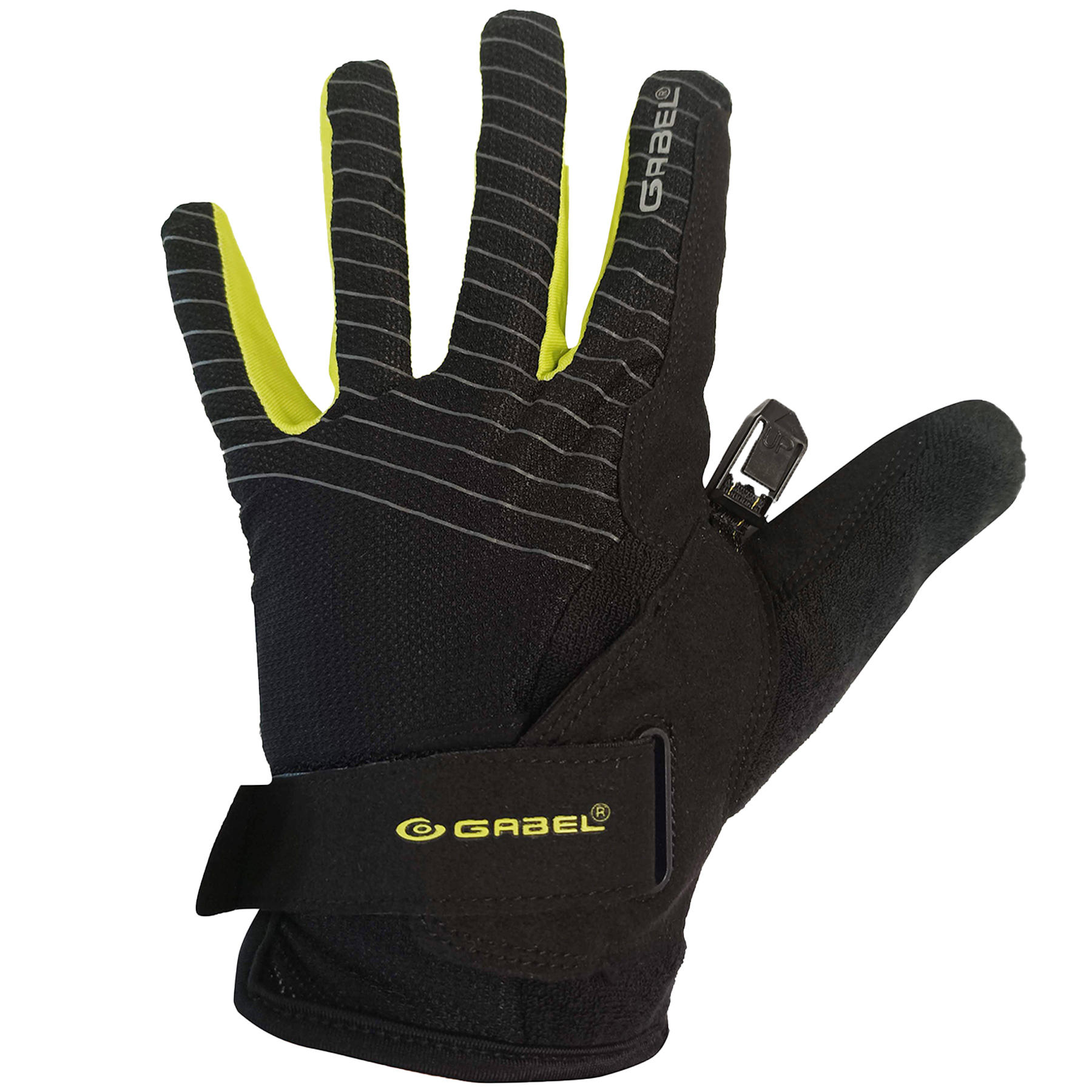 Рукавиці для скандинавської ходьби Gabel NCS Gloves Long M Чорно-салатовий (8015011500408)