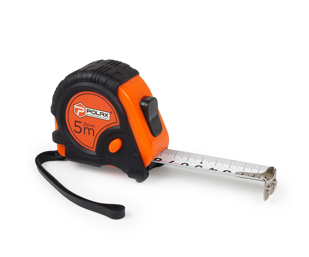 Рулетка вимірювальна будівельна Polax 5 м х 25 мм (29-012)