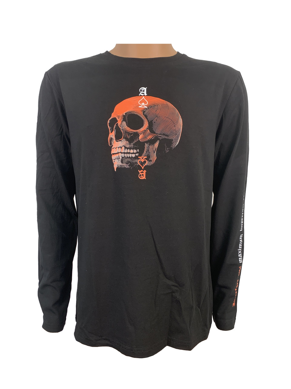 Лонгслів чоловічий чорний 4Profi Череп Imperare sibi L