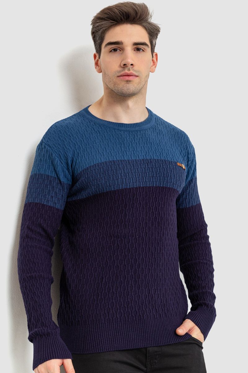 Светр чоловічий синій 214R435 Ager L