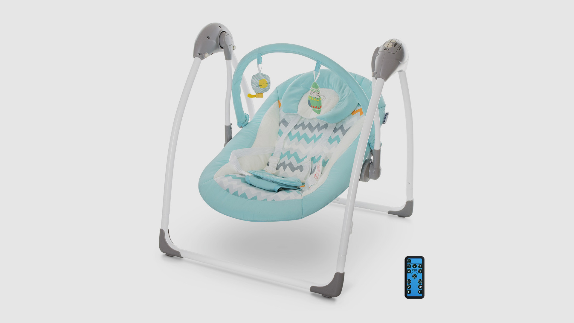 Гойдалки музичні EL CAMINO ME1047AIRYMINT Дуга з підвісками М'ятний (KI00959)