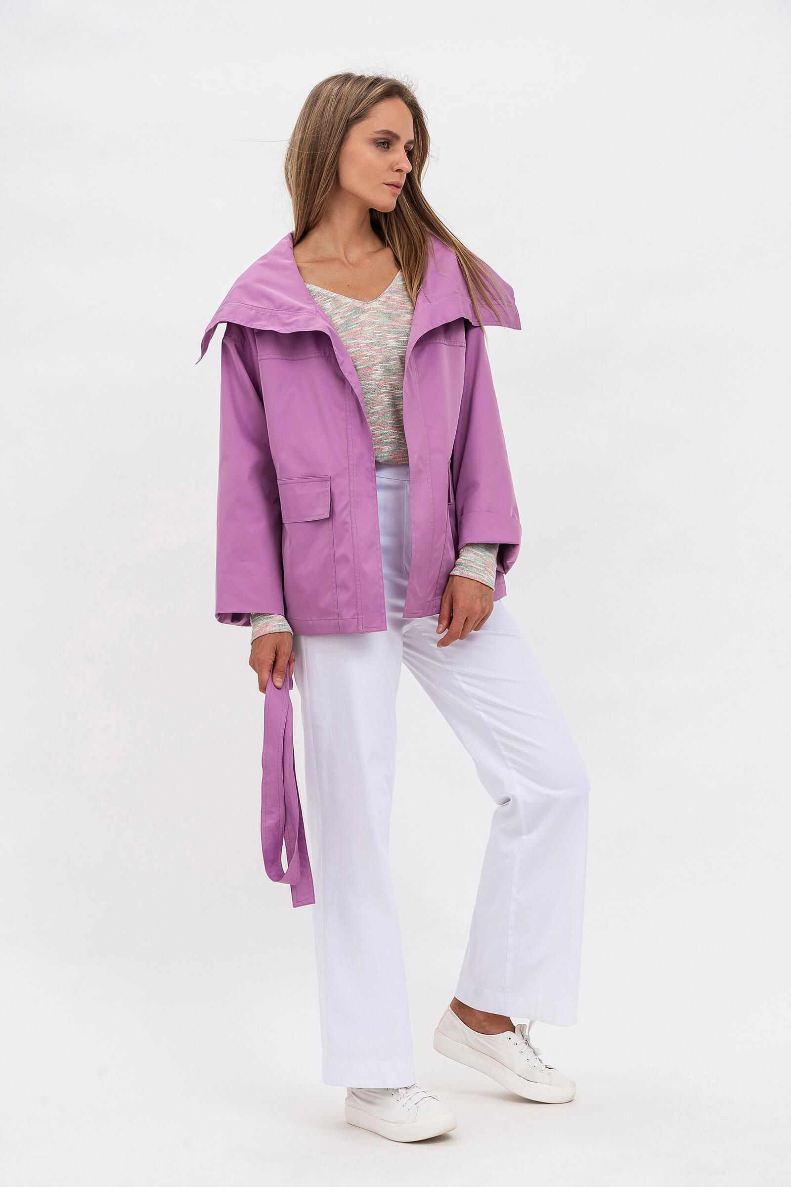 Тренч Lesia Бузковий Сібера 42 (12044000042)