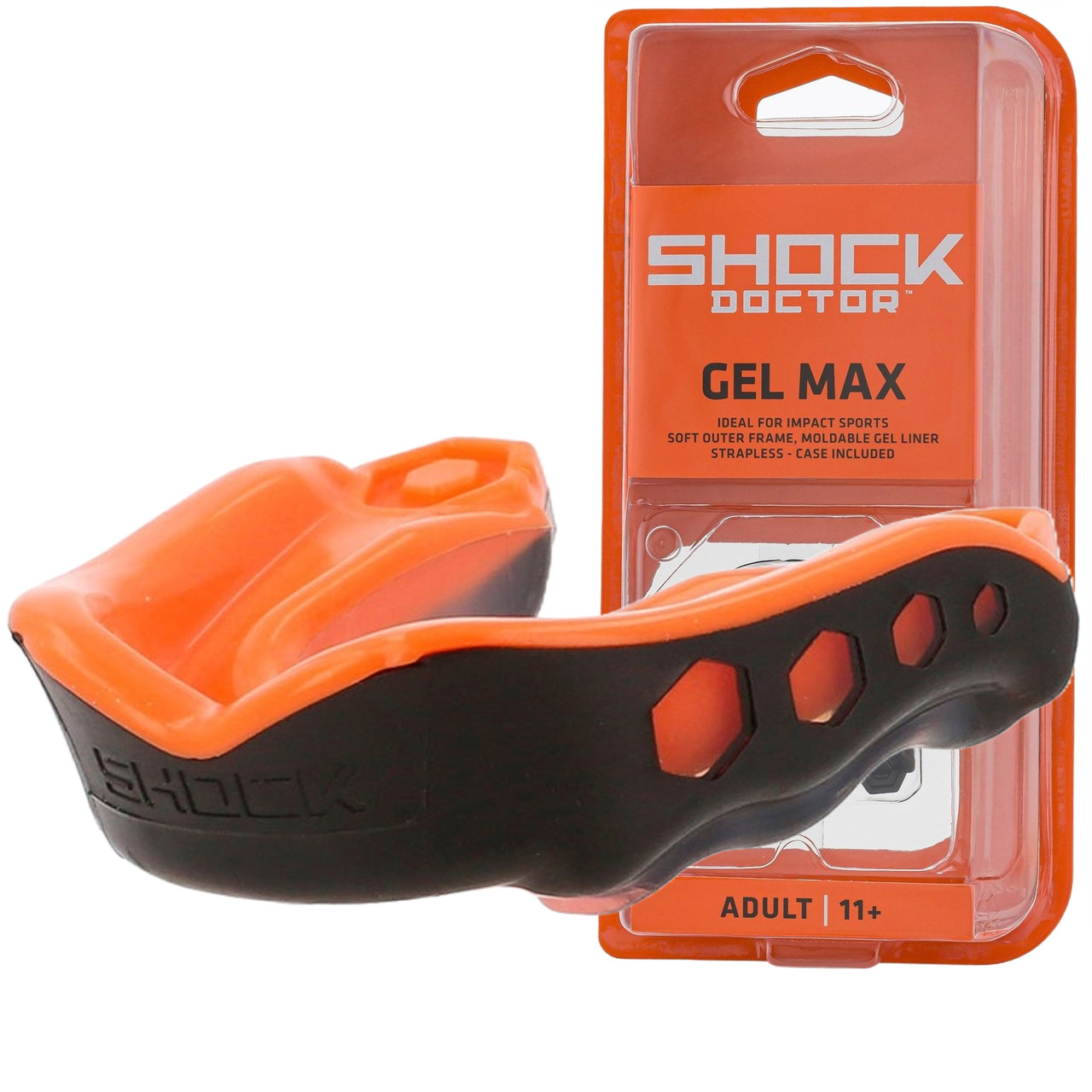 Капа доросла Shock Doctor Gel Max 11+ Black Orange (6230-BK/OR-AD)
