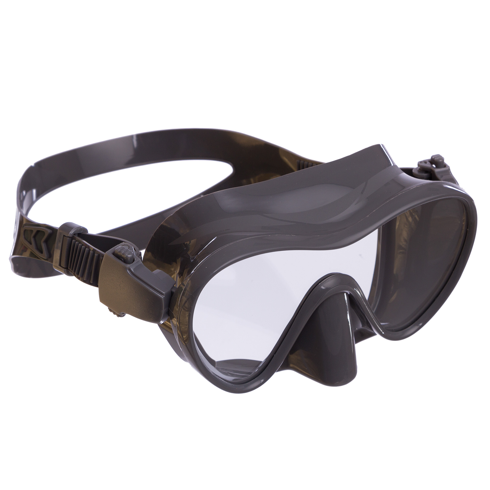 Маска для плавання No Brand PL-1293 Сірий