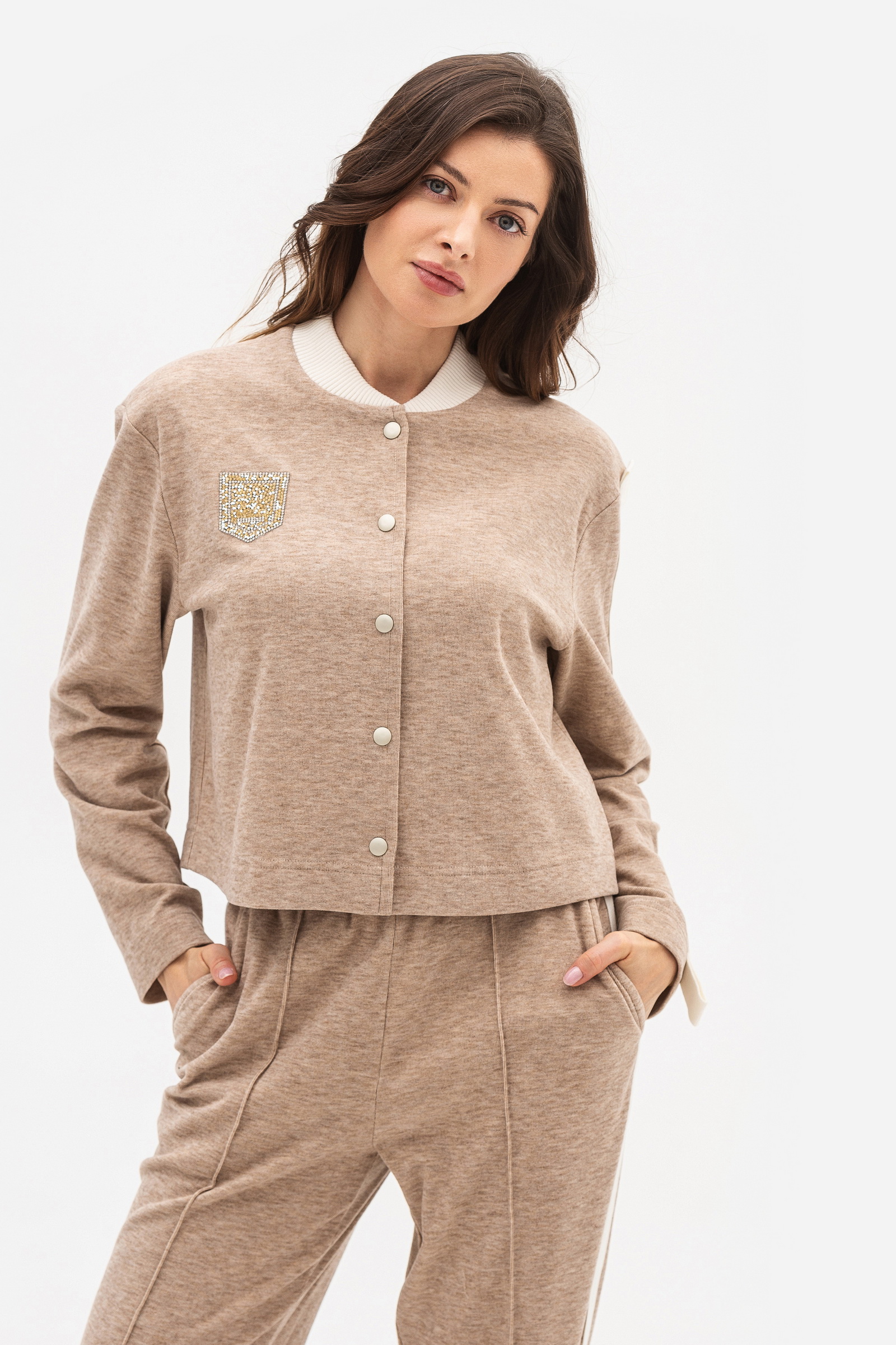 Бомбер Lesia Кіріса 50 Бежевий (15273000050)