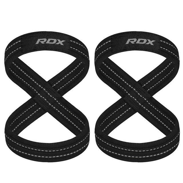 Силові ремені RDX Gym Lifting 8 Figure Straps Gray S