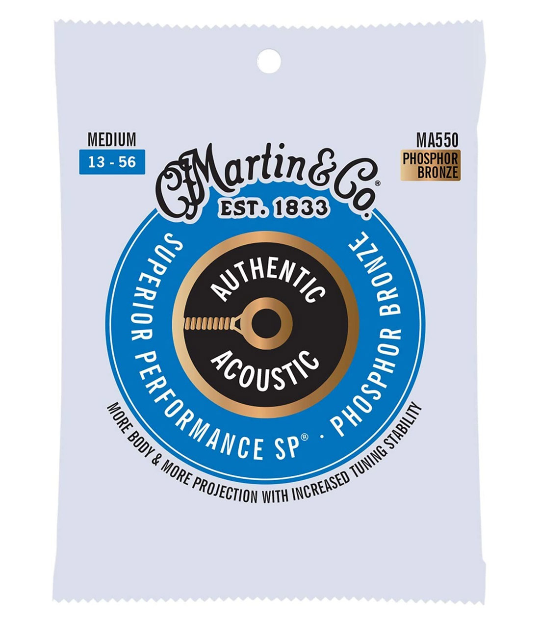 Струни для акустичної гітари 6 шт Martin MA550 92/8 SP 13/56