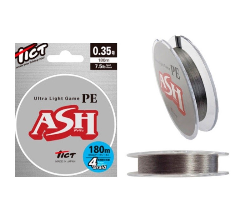Шнур Tict Ultra Light Game ASH 180m PE0.35 7.5lb (1013-1791.09.37)