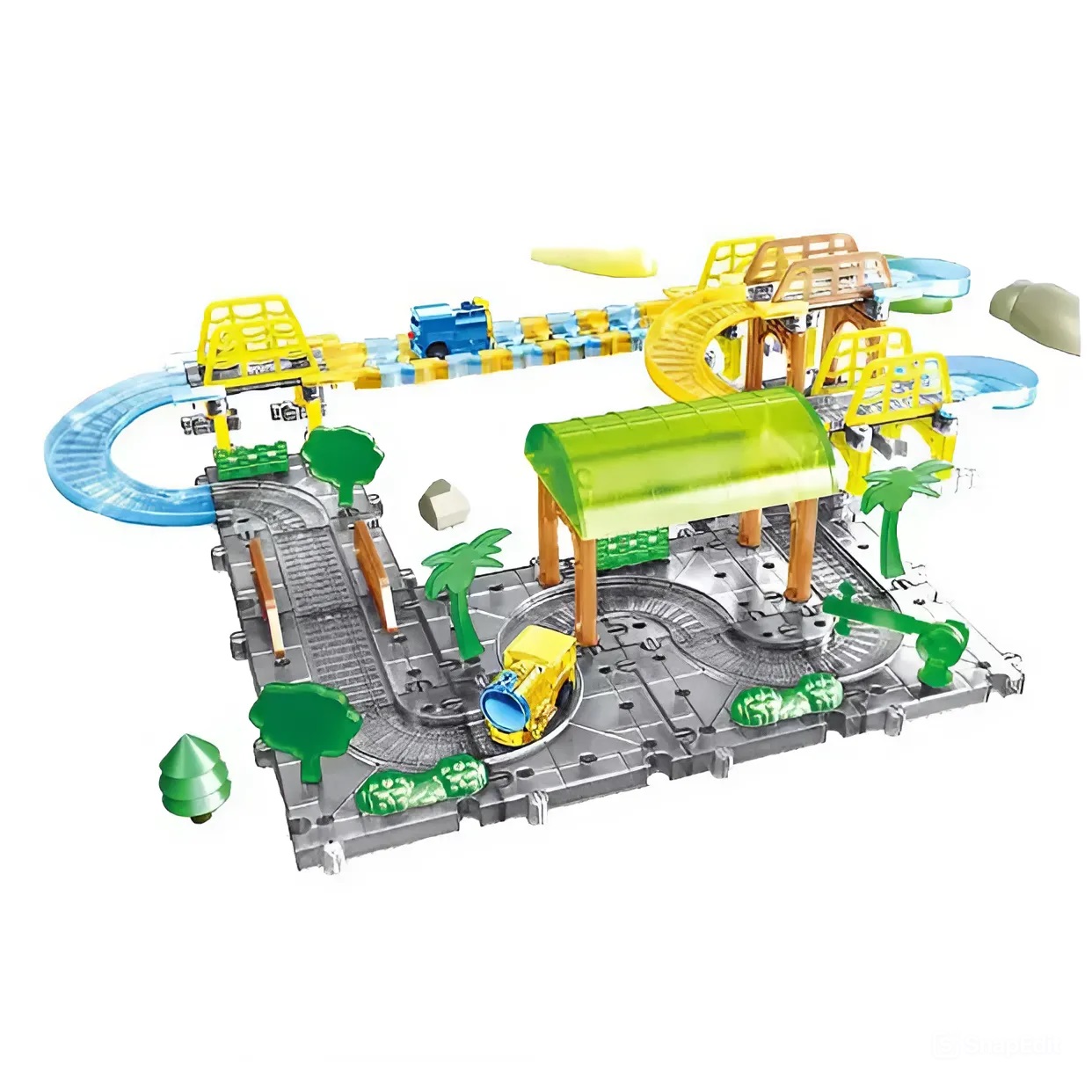 Дитячий трек YE XING TOYS Track Train 75 деталей Різнокольоровий (153337)