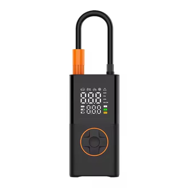 Портативний повітряний компресор No Brand Tyre Inflator JG-5641 з цифровим дисплеєм Чорний (2104618550)