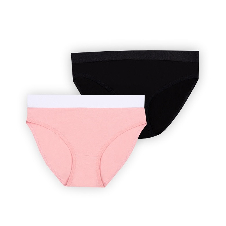 Труси для дівчинки GBI Teens TRDT-24-1 2 шт 170 Чорно-рожевий (14109)