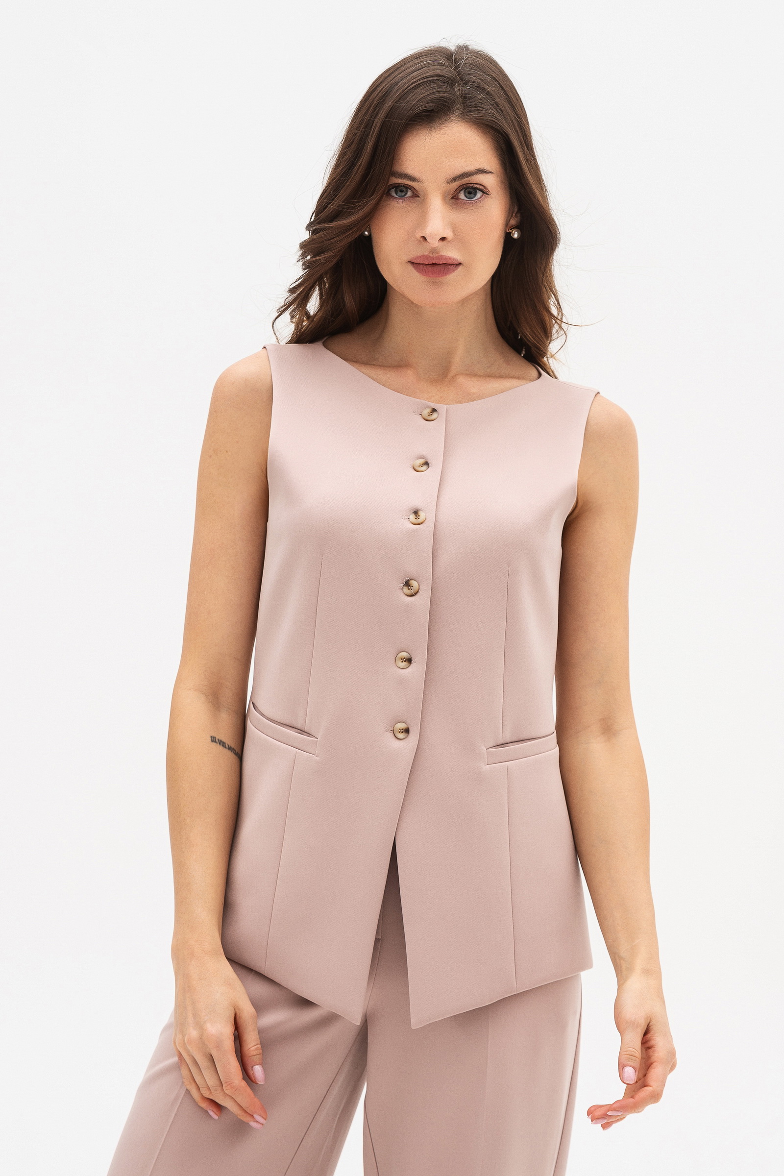 Жилет Lesia Феліна 42 Бежевий (15159000042)