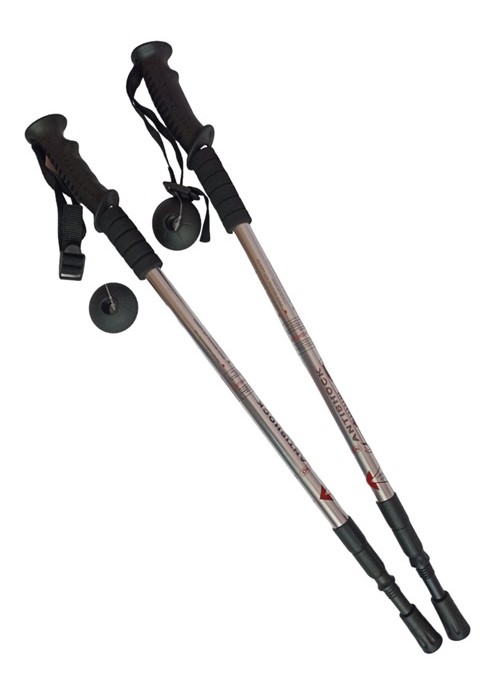 Палиці для трекінгу Antishock пара Silver (004)