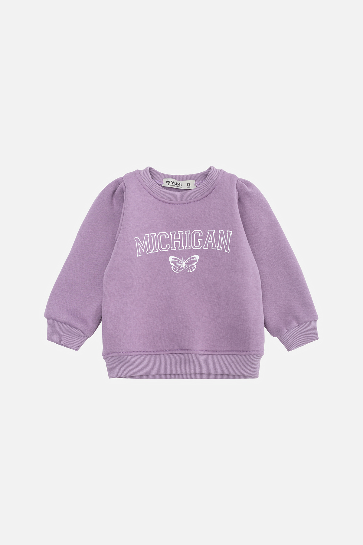 Світшот для дівчинки 110 бузковий Yuki ЦБ-00230131