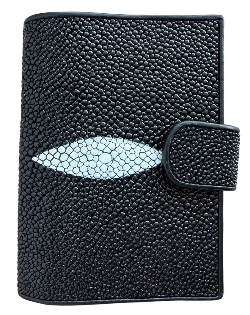 Обкладинка на паспорт Ekzotic Leather 9х14 см Чорний (sp02)