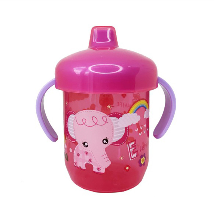 Поїльник дитячий Mega Zayka MGZ-0305 (Pink) Слоник 200 мл