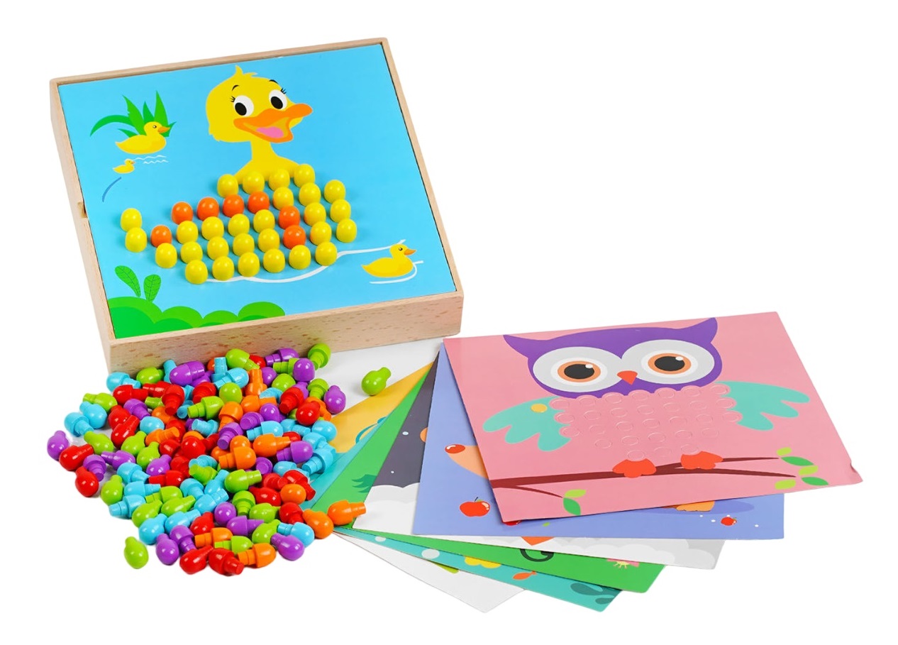 Мозаїка Yufeng Mushroom nail 9 карт Різнокольоровий (128257)