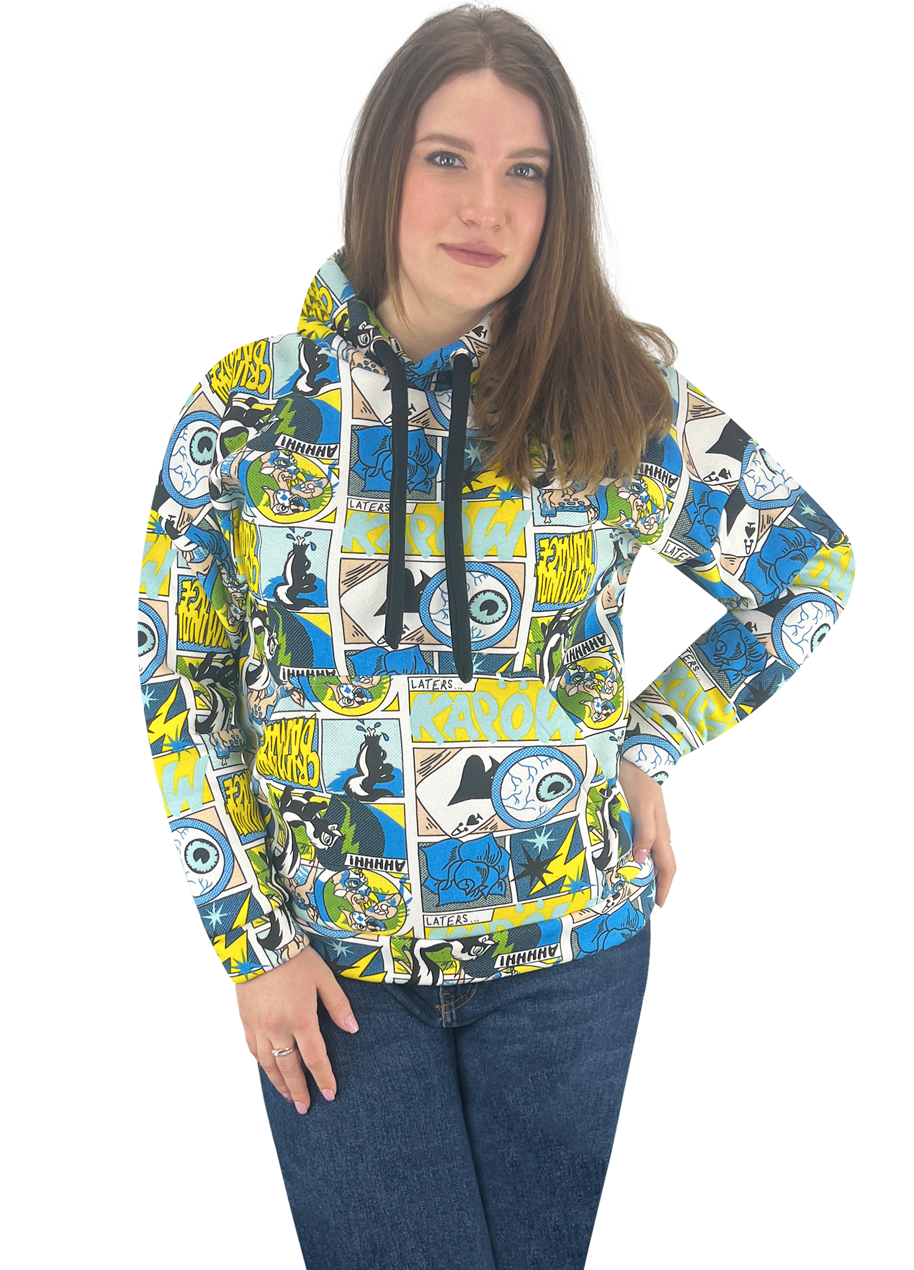 Худі жіночий Модельер 30289 42 Різнокольоровий (16156)