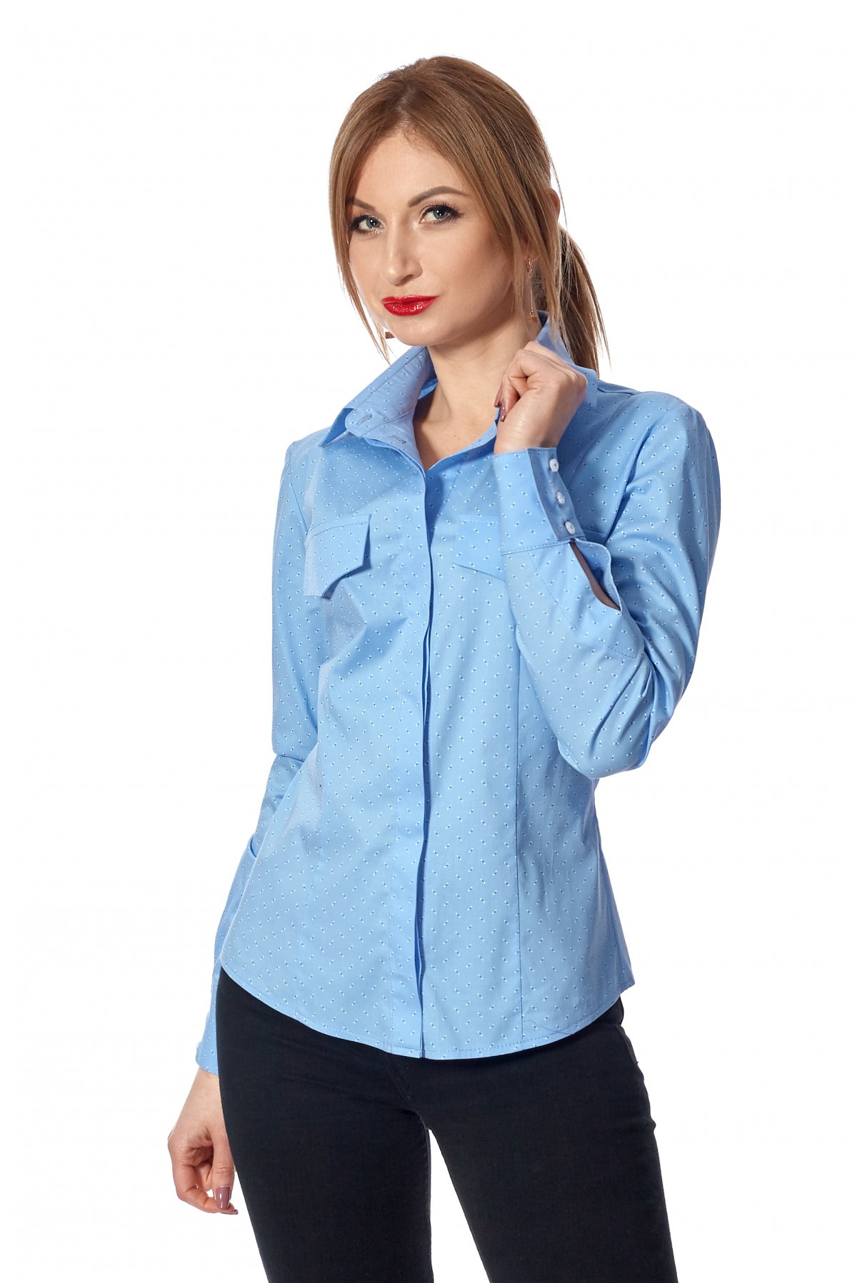 Сорочка SL-FASHION 44 Блакитний (SLF-444.01-2)