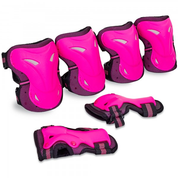 Захист дитячий наколінники, налокітники, рукавички Zelart SK-3505 Pink (US00288)