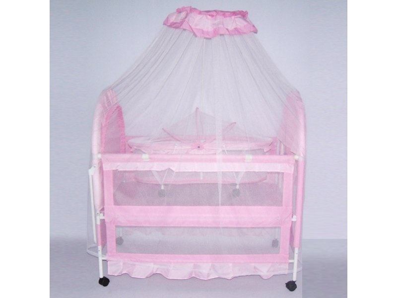 Ліжечко Малюк XG9136 металеве 1 Pink (TI00092)