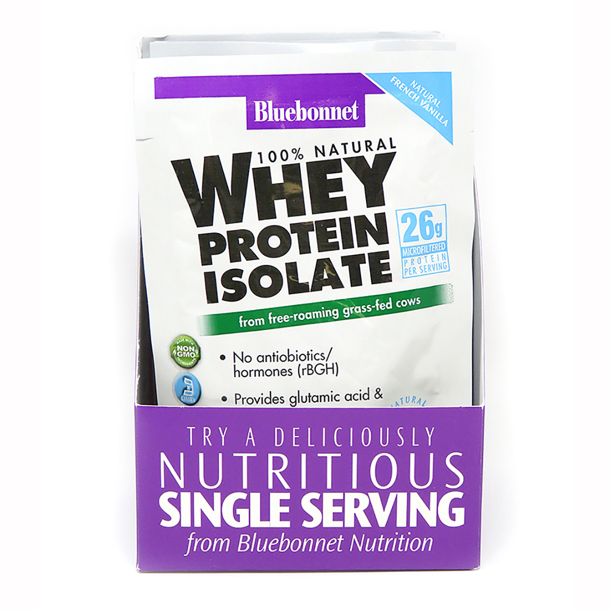 Ізолят сироваткового протеїну Bluebonnet Nutrition Whey Protein Isolate 8 пакетиків (1567)